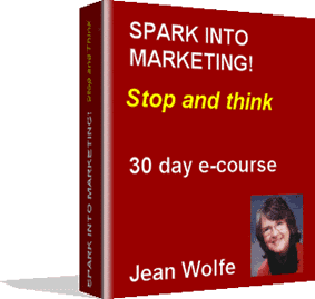 Spark into Marketing ecourse Jean Wolfe Creative Spark Communications
